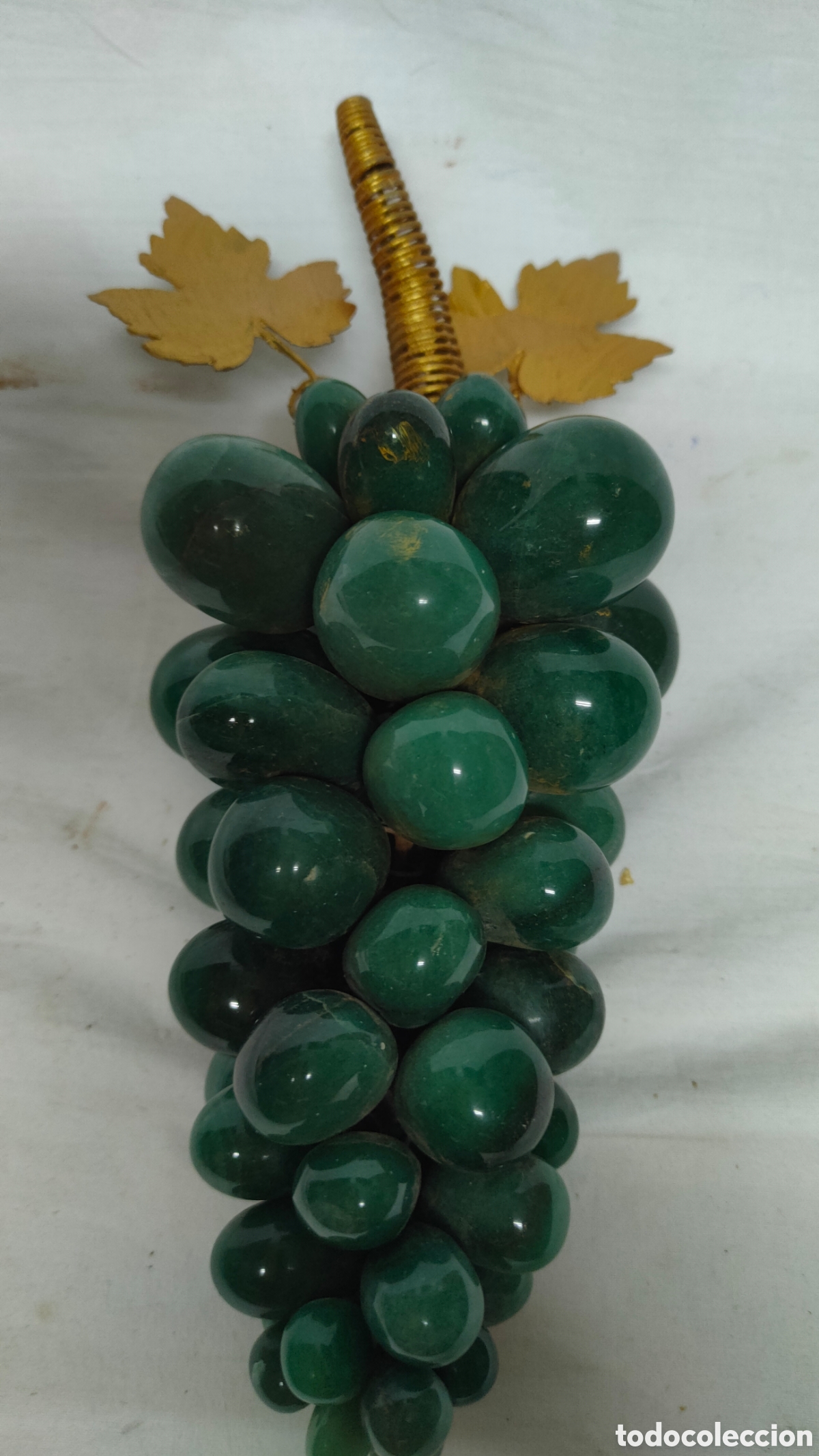 Antig&uuml;edades: RACIMO DE UVAS EN JADE NATURAL.ONIX.VERDE. - Foto 2