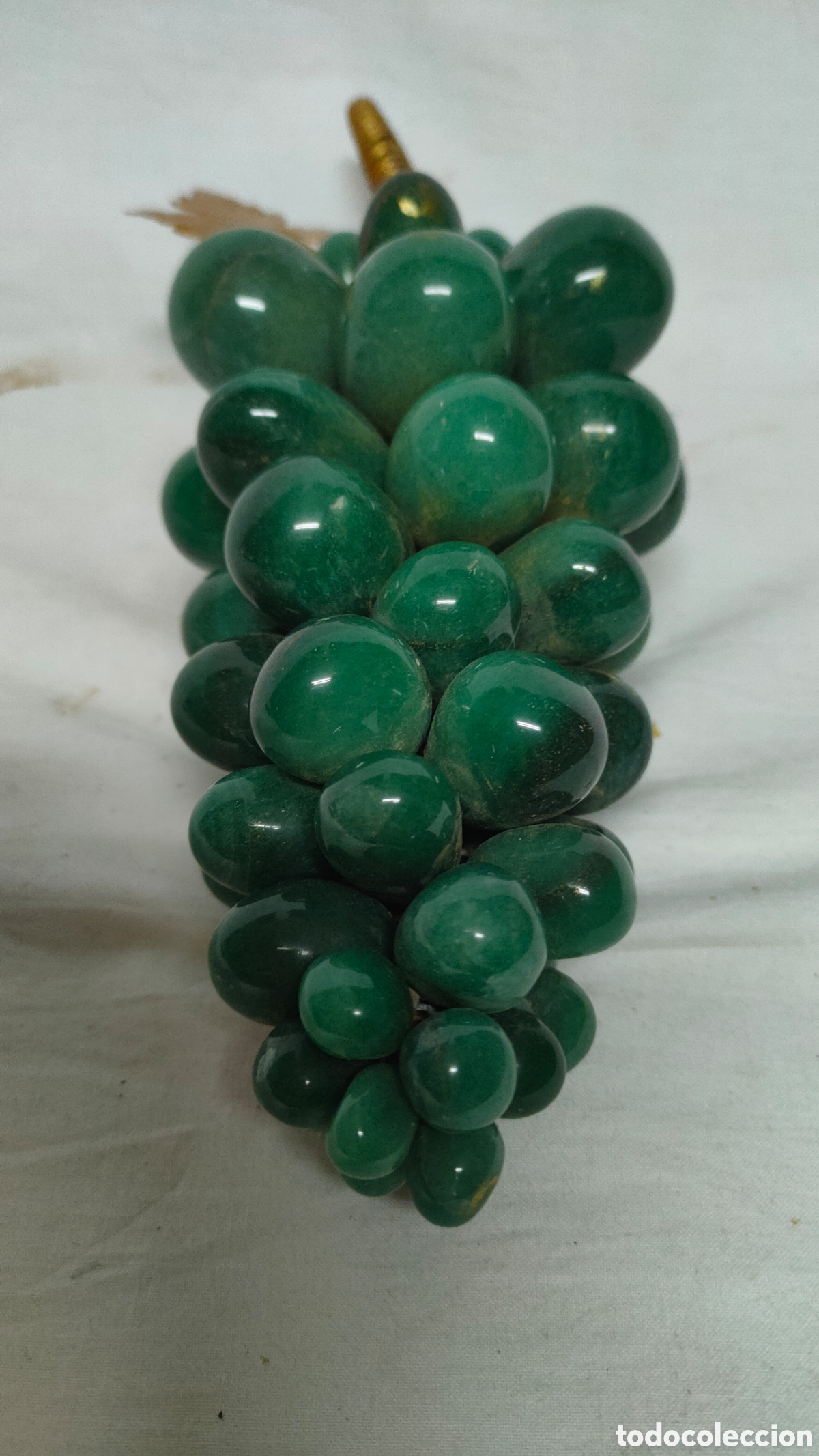 Antig&uuml;edades: RACIMO DE UVAS EN JADE NATURAL.ONIX.VERDE. - Foto 3