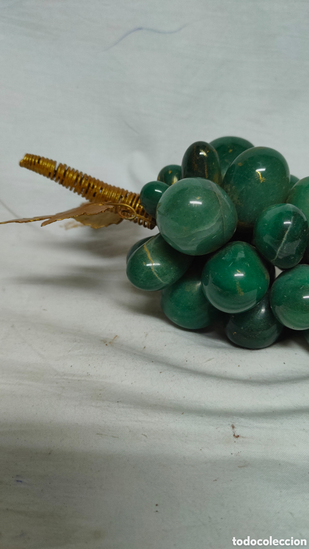 Antig&uuml;edades: RACIMO DE UVAS EN JADE NATURAL.ONIX.VERDE. - Foto 4