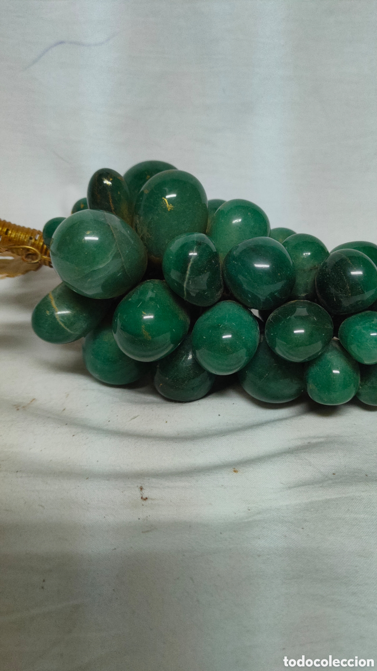 Antig&uuml;edades: RACIMO DE UVAS EN JADE NATURAL.ONIX.VERDE. - Foto 5