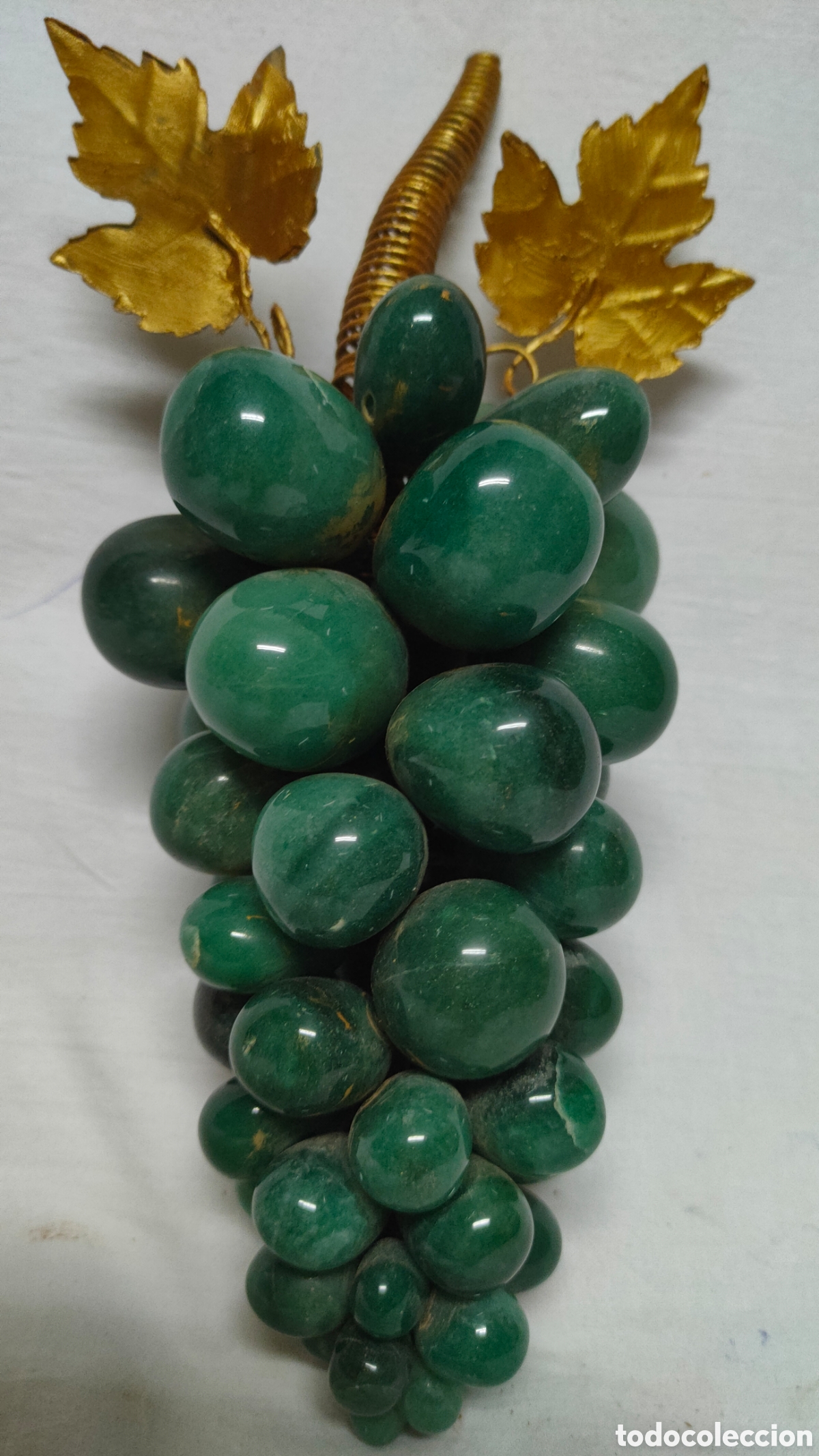 Antig&uuml;edades: RACIMO DE UVAS EN JADE NATURAL.ONIX.VERDE. - Foto 9