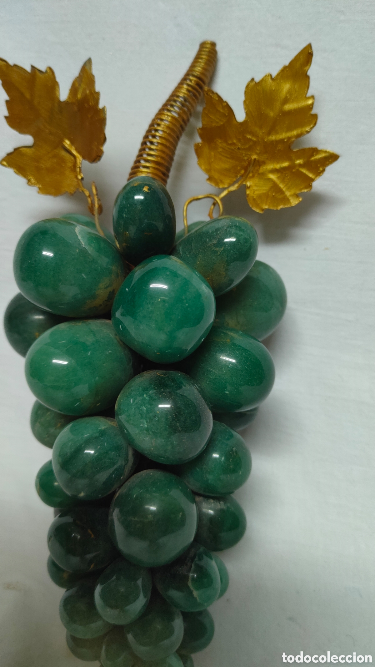 Antig&uuml;edades: RACIMO DE UVAS EN JADE NATURAL.ONIX.VERDE. - Foto 10