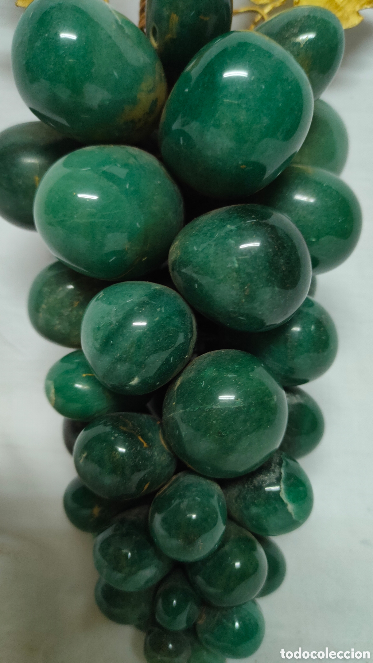 Antig&uuml;edades: RACIMO DE UVAS EN JADE NATURAL.ONIX.VERDE. - Foto 11