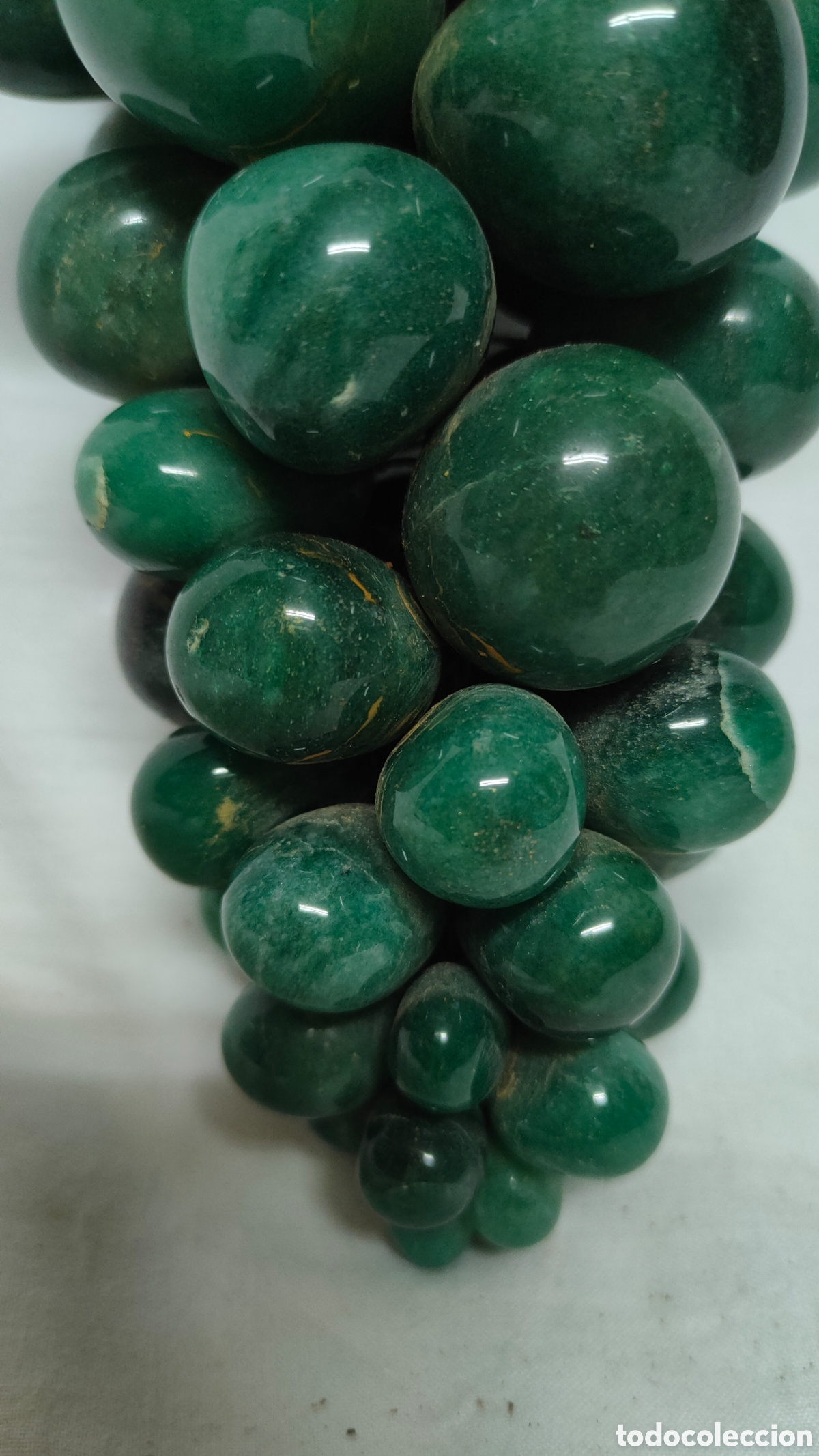Antig&uuml;edades: RACIMO DE UVAS EN JADE NATURAL.ONIX.VERDE. - Foto 12
