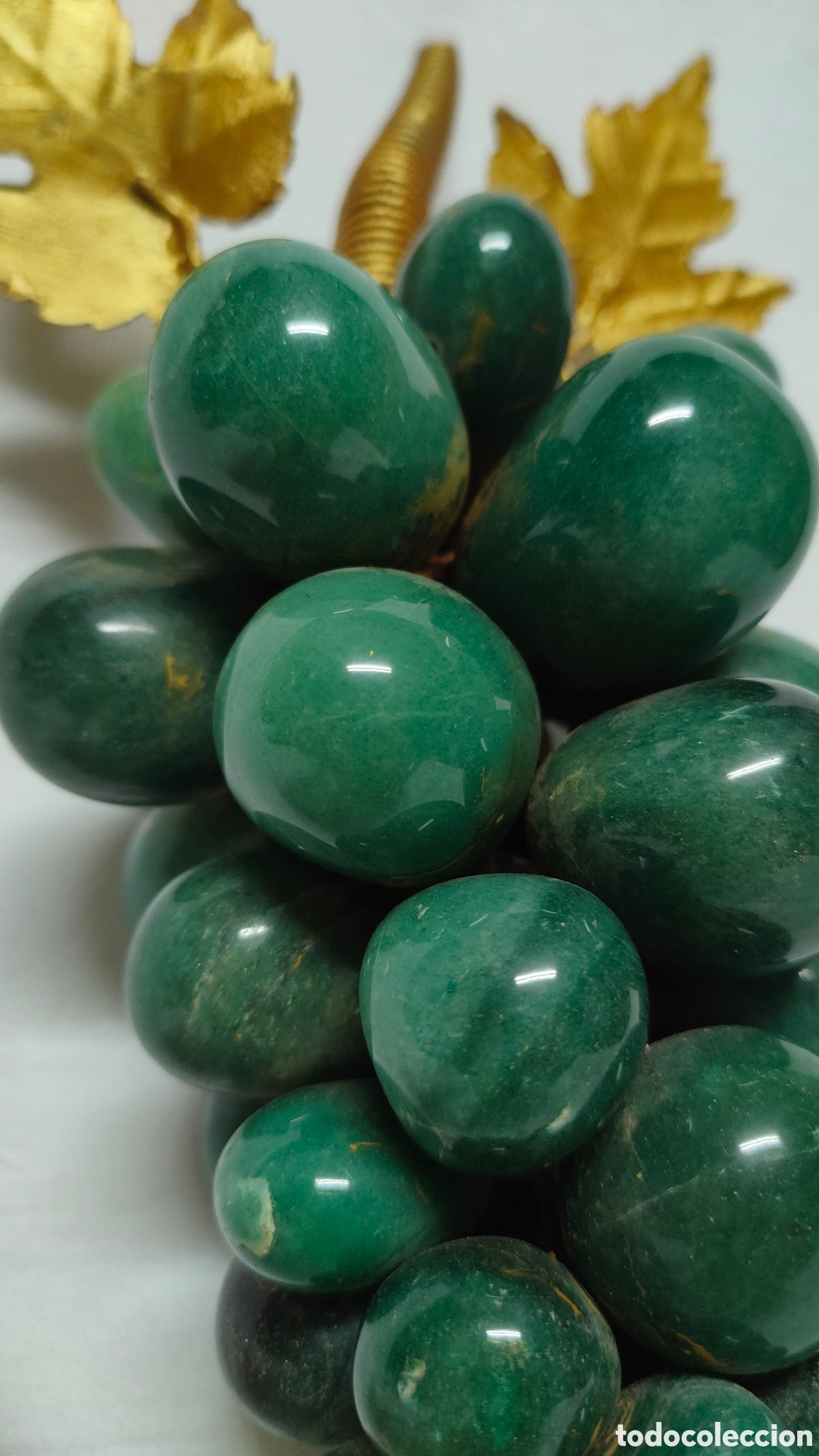 Antig&uuml;edades: RACIMO DE UVAS EN JADE NATURAL.ONIX.VERDE. - Foto 13