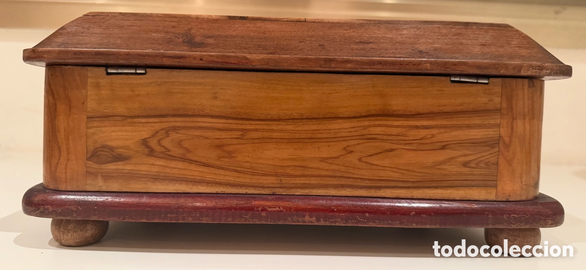 Antig&uuml;edades: Caja Joyero en Madera de Olivo - Foto 2