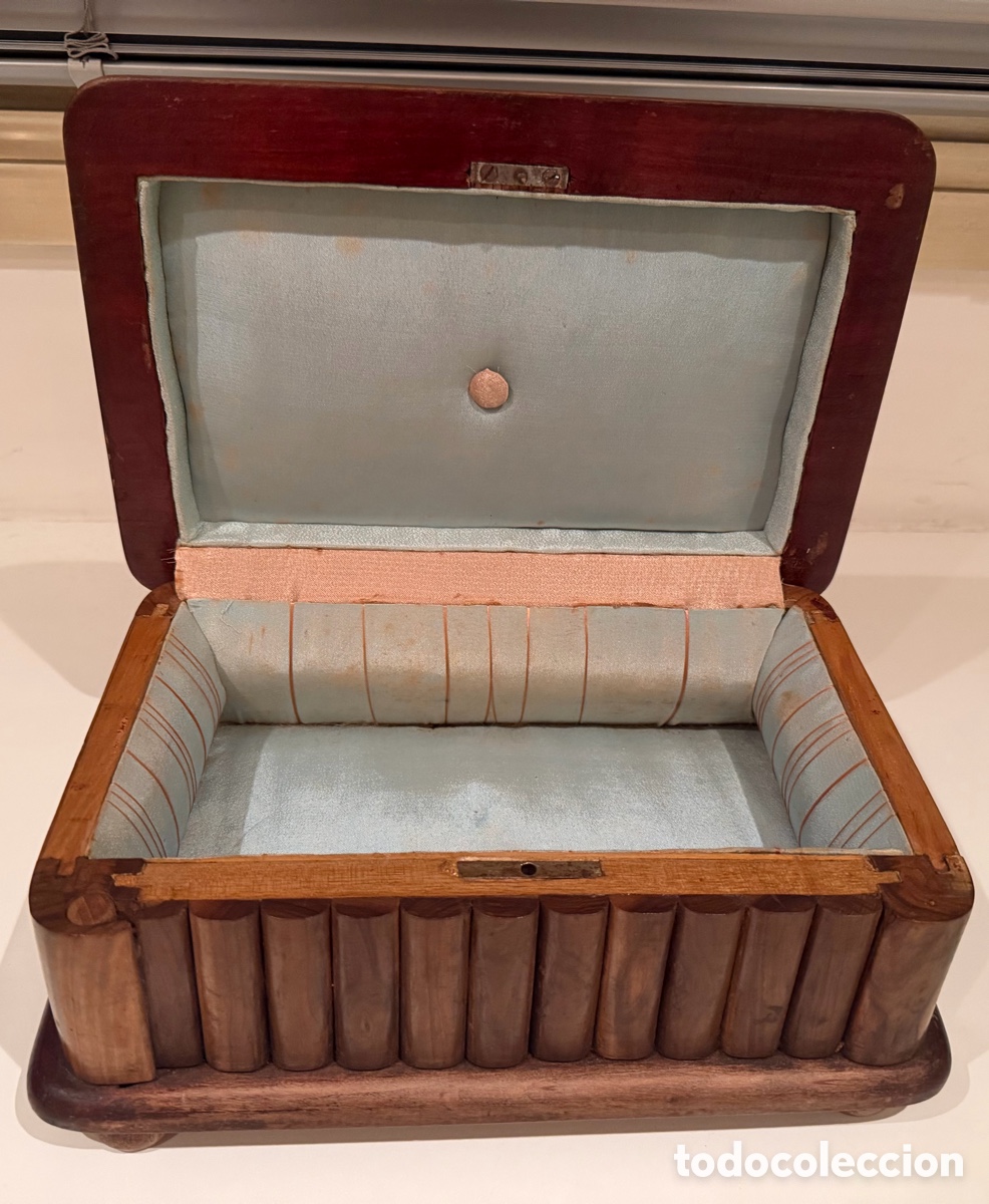 Antig&uuml;edades: Caja Joyero en Madera de Olivo - Foto 3