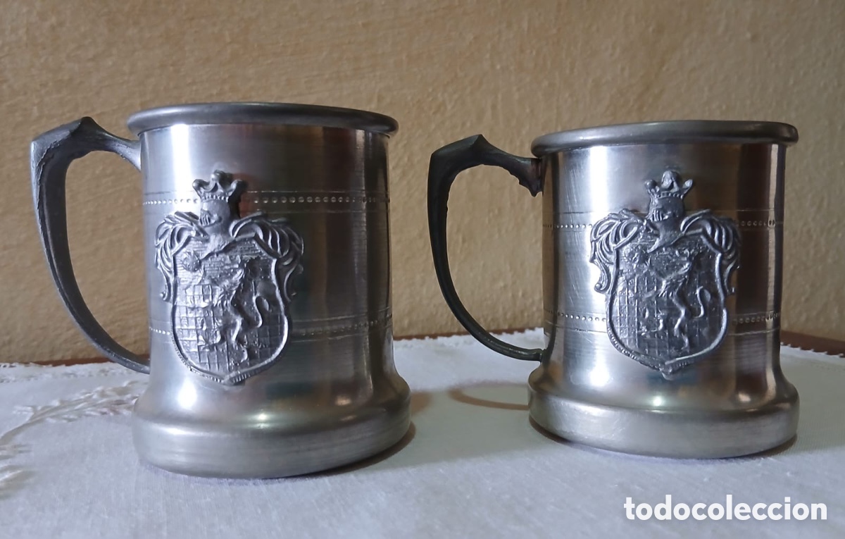 Antig&uuml;edades: Boccali in peltro vintage