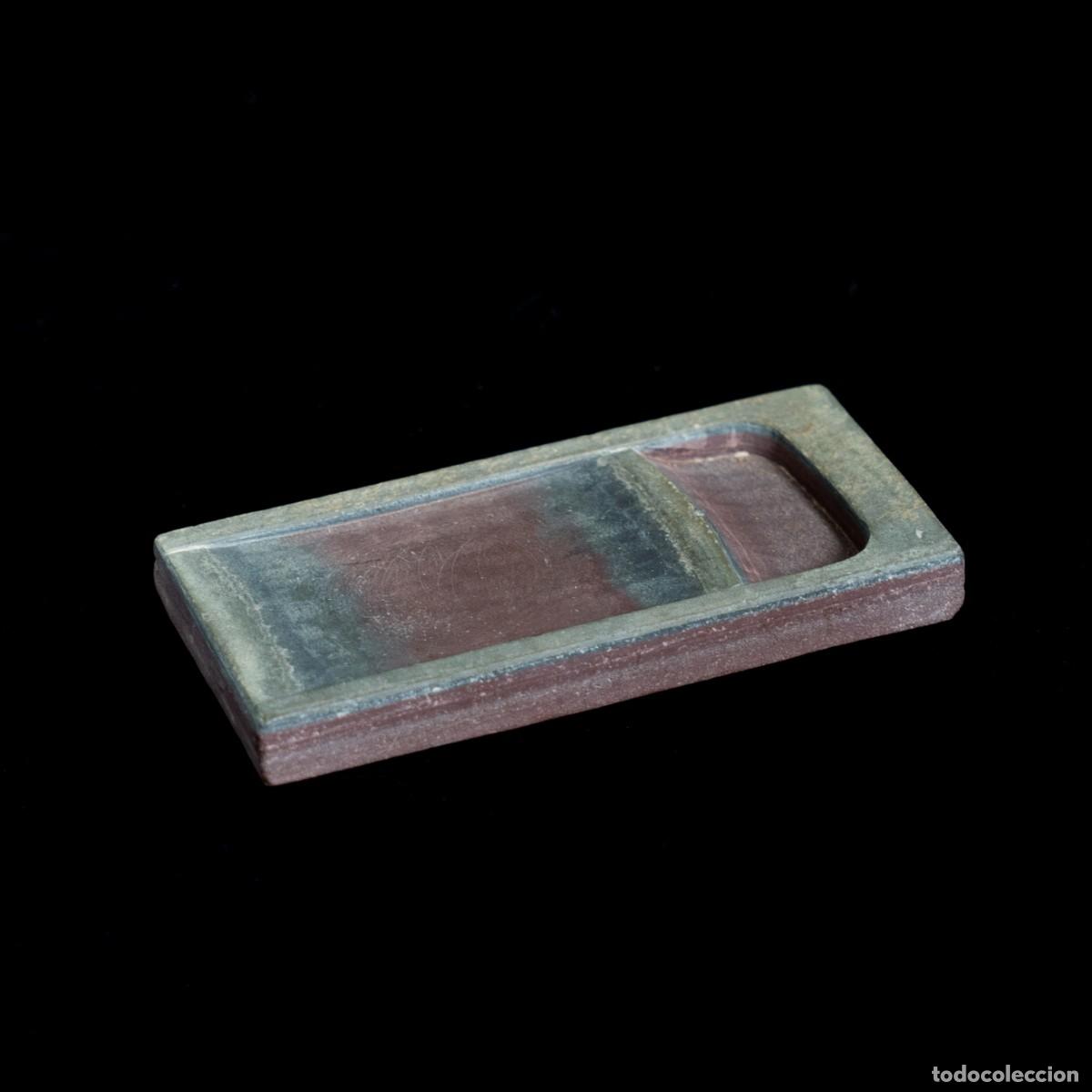 Antig&uuml;edades: Tintero de Piedra Duan China Dinast&iacute;a Ming Siglos XIV&ndash;XVII