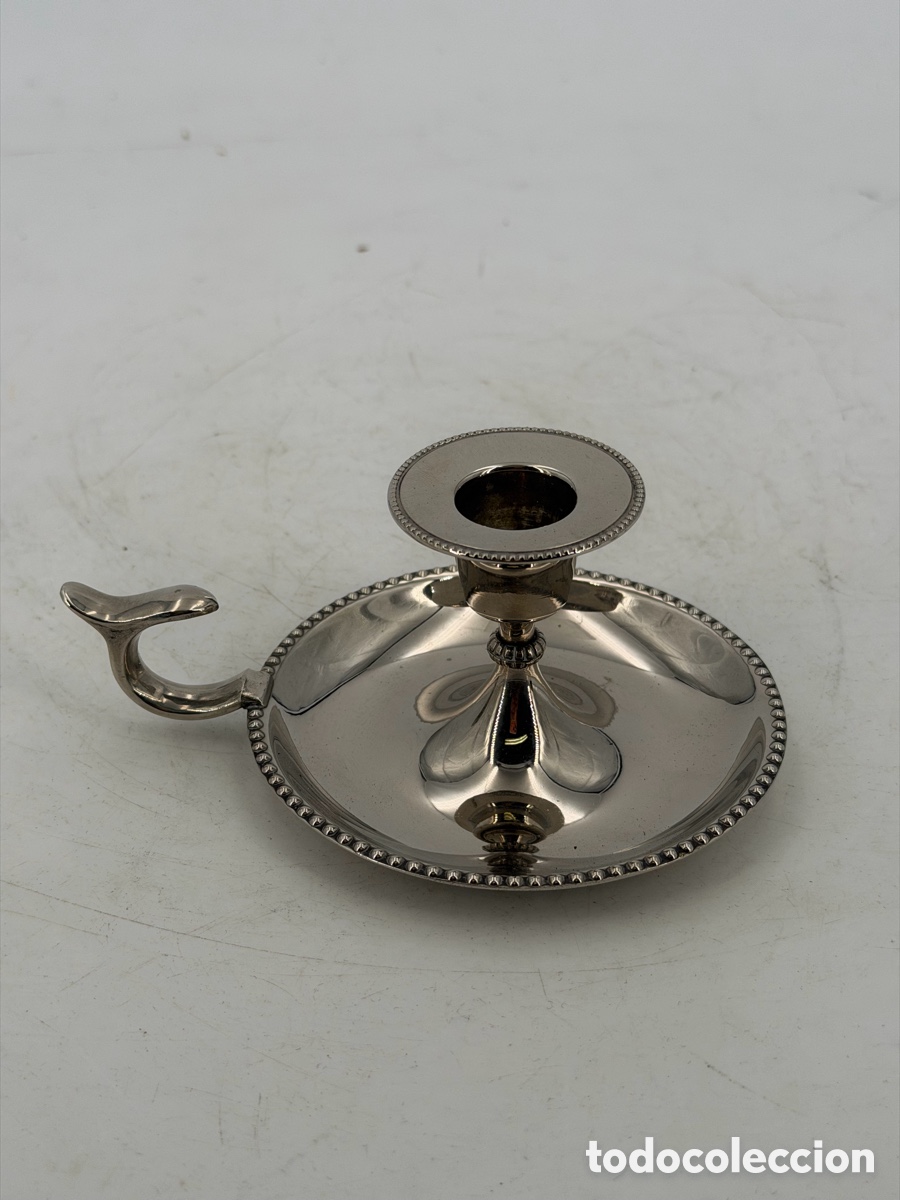 Antig&uuml;edades: Antiguo Candelabro de Mano - Foto 3