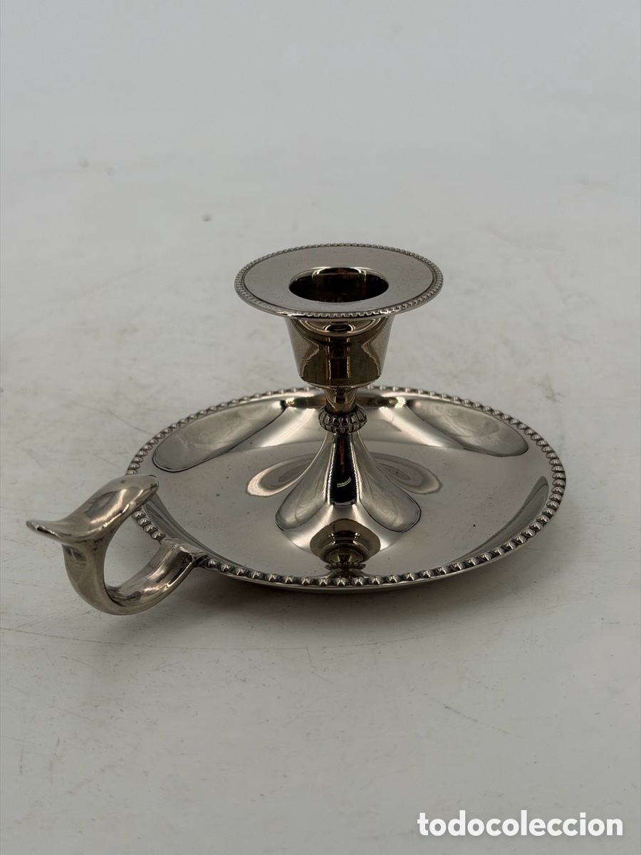 Antig&uuml;edades: Antiguo Candelabro de Mano - Foto 4