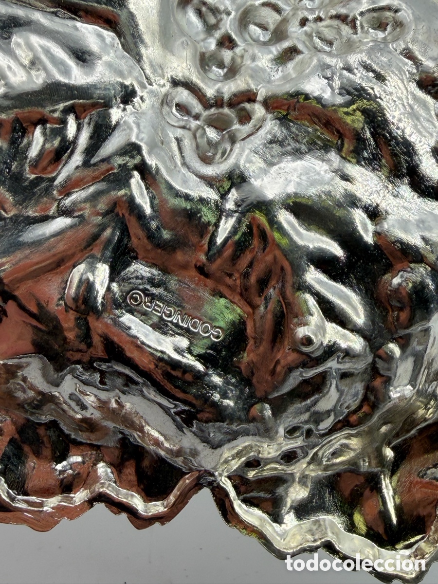 Antig&uuml;edades: Antigua Bandeja Plateada - Foto 6