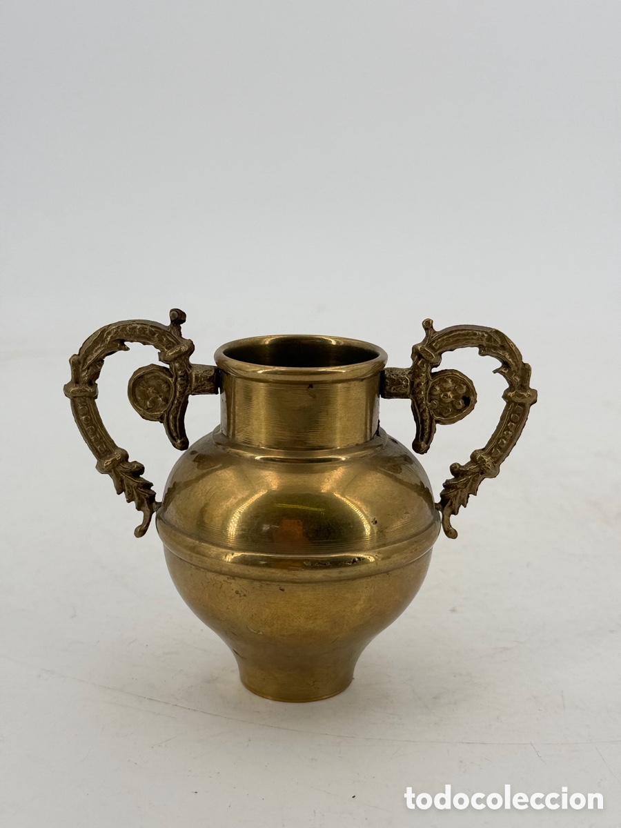 Antig&uuml;edades: Antiguo Recipiente Dorado - Foto 2