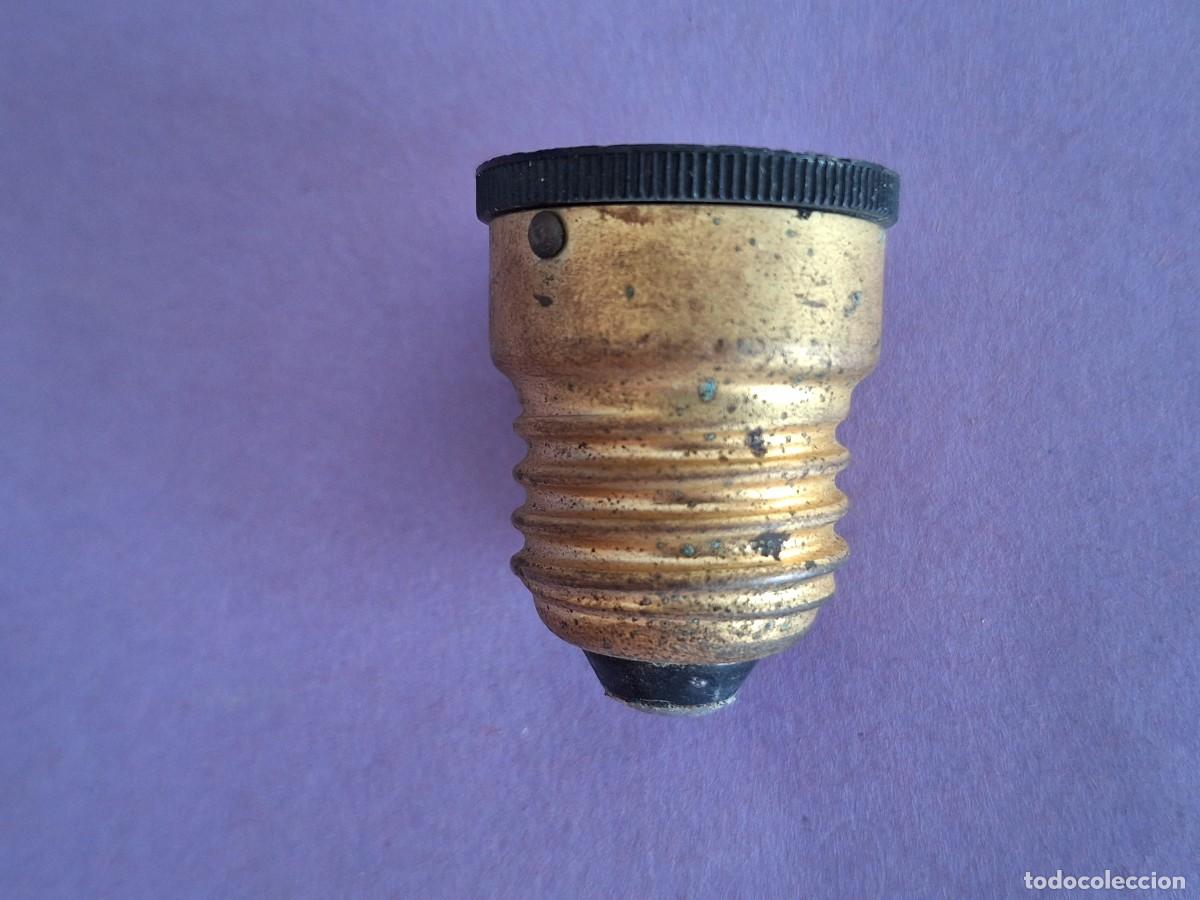 Antiques: ANTIGUO CASQUILLO ENCHUFE PORTALAMPARAS