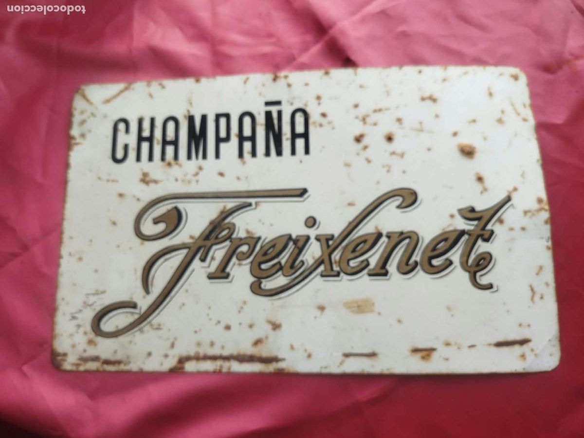 Antig&uuml;edades: Antiguo cartel publicidad de campa&ntilde;a Freixenet. Estanteria Correos