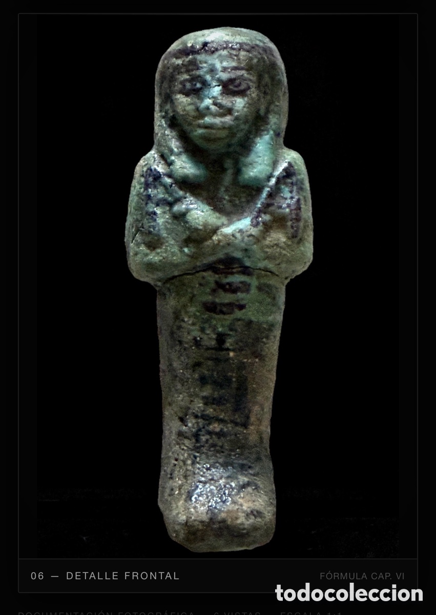 Antig&uuml;edades: Ushabti Azul-Cobalto - Foto 5