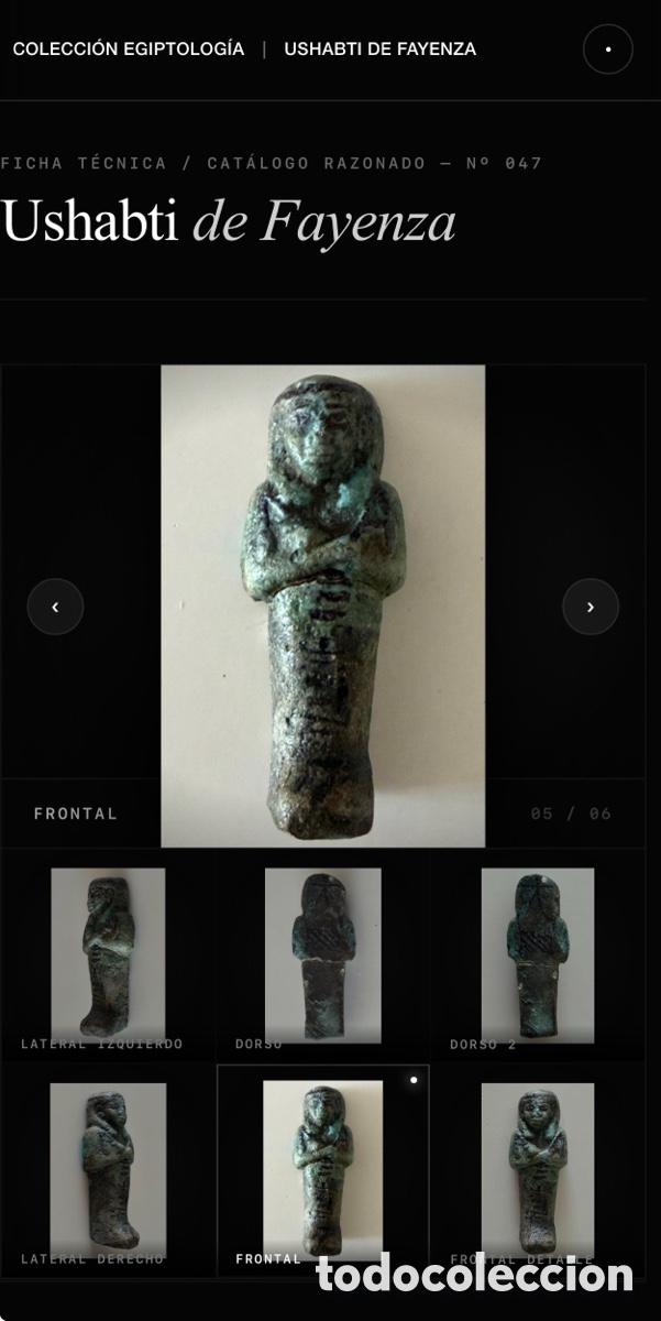 Antig&uuml;edades: Ushabti Azul-Cobalto - Foto 1
