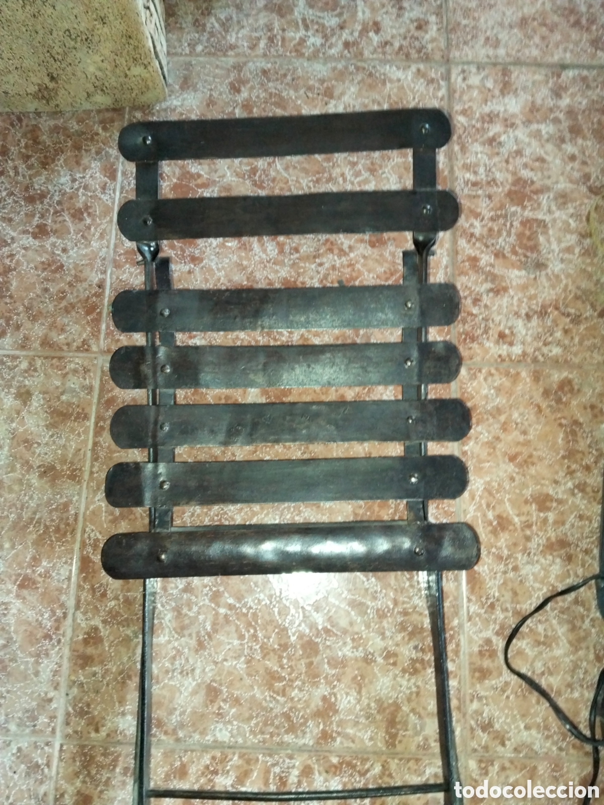 Antig&uuml;edades: SILLA ANTIGUA DE HIERRO - Foto 4