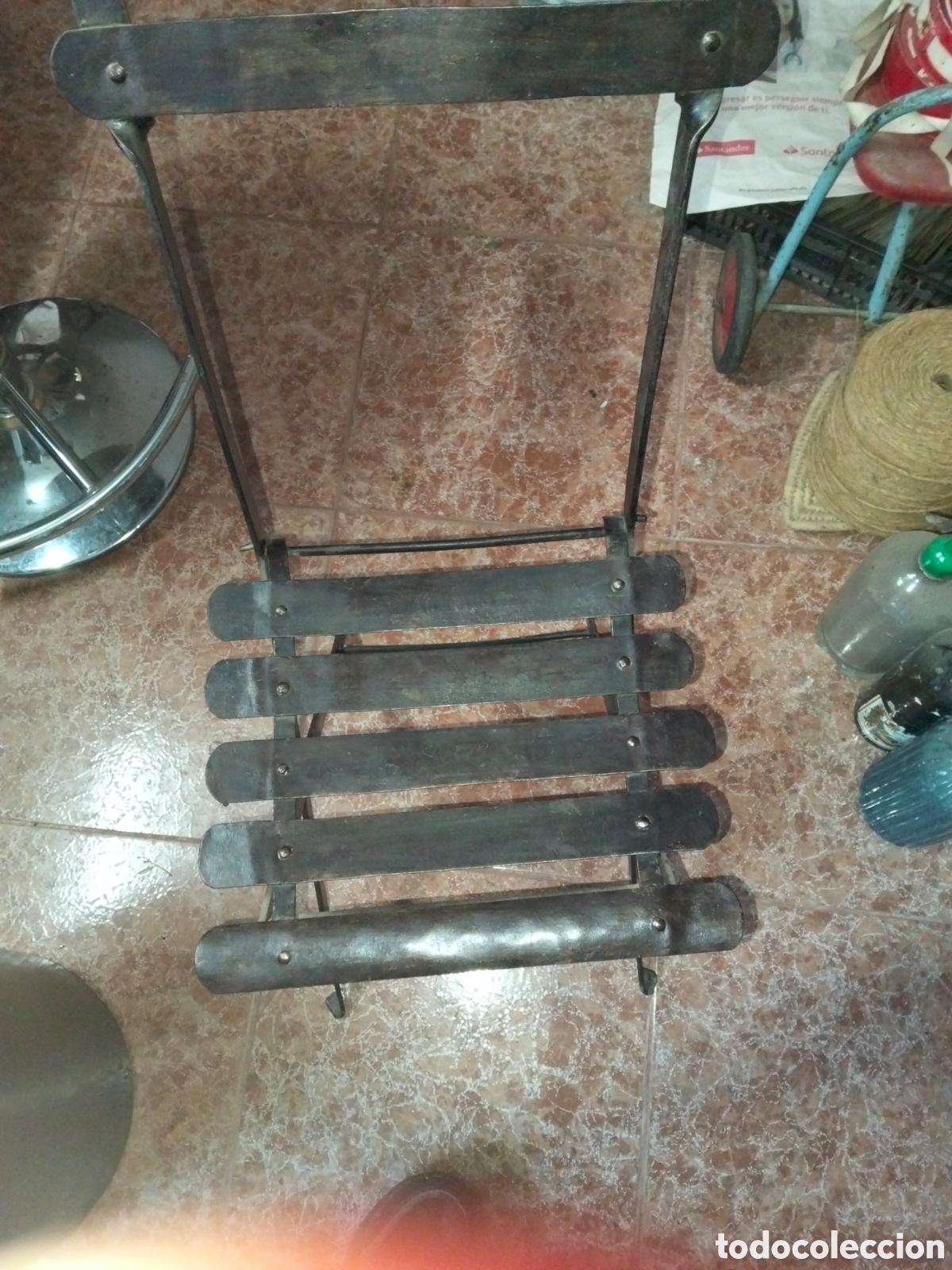 Antig&uuml;edades: SILLA ANTIGUA DE HIERRO - Foto 7