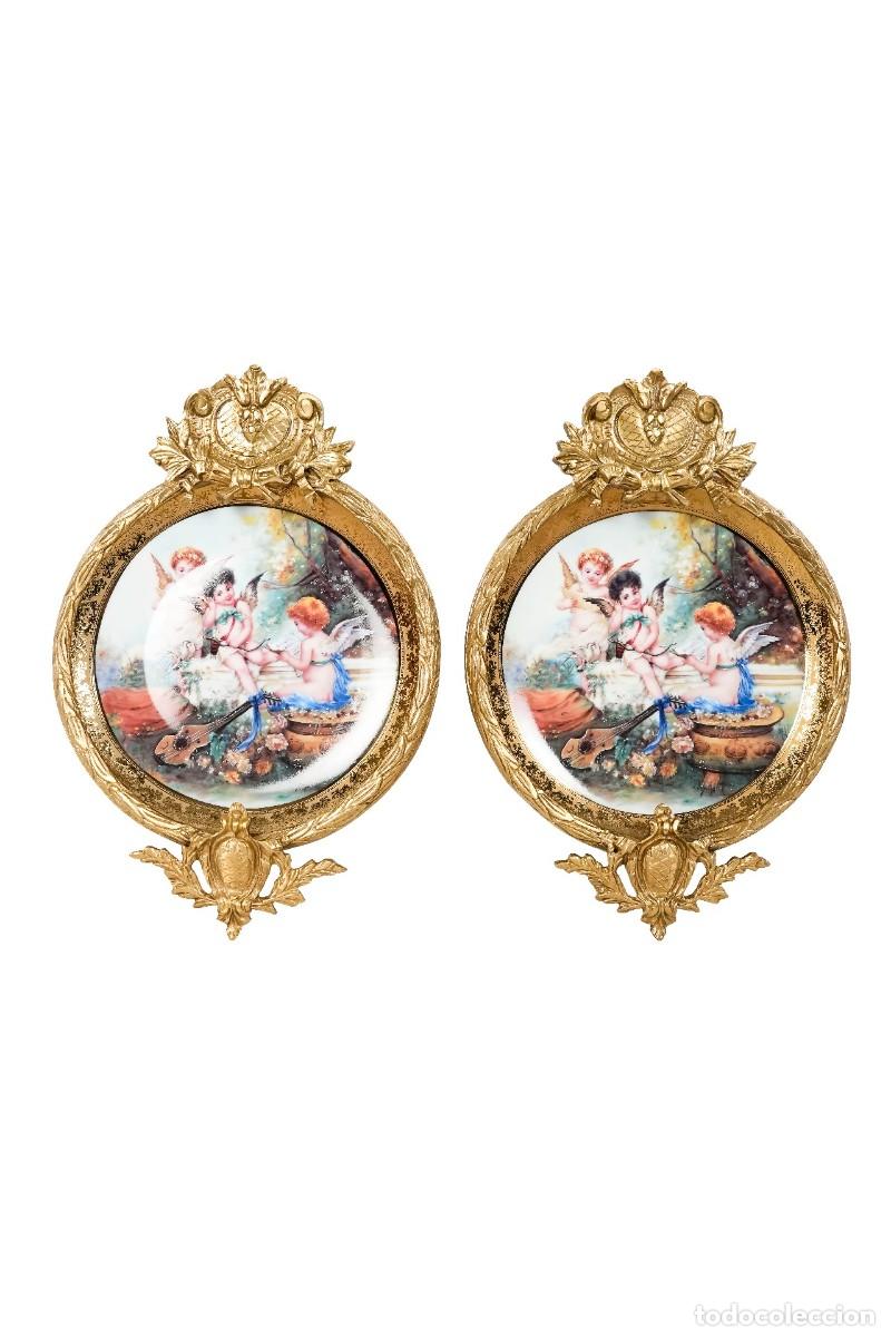 Antig&uuml;edades: Pareja de platos decorativos
