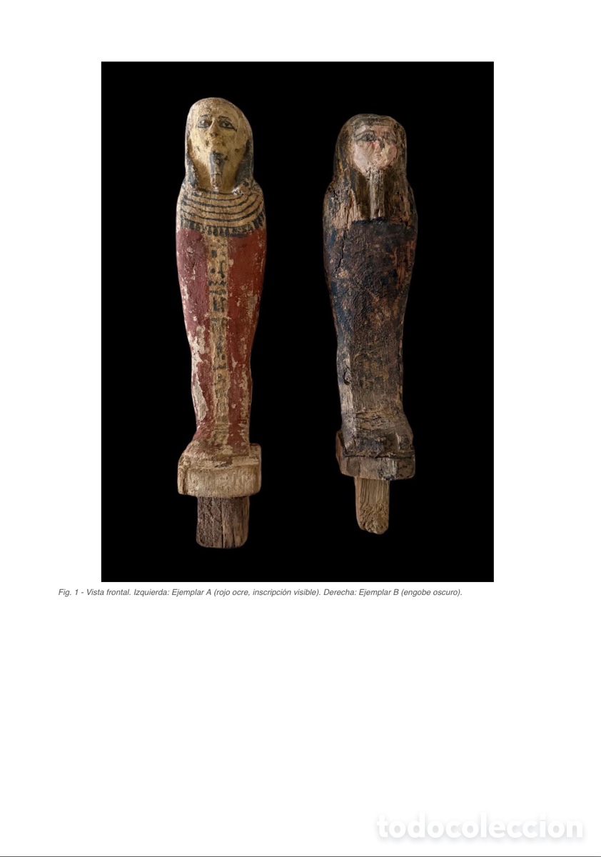 Antig&uuml;edades: Dos figuras funerarias de Ptah-Sokar-Osiris - Foto 8