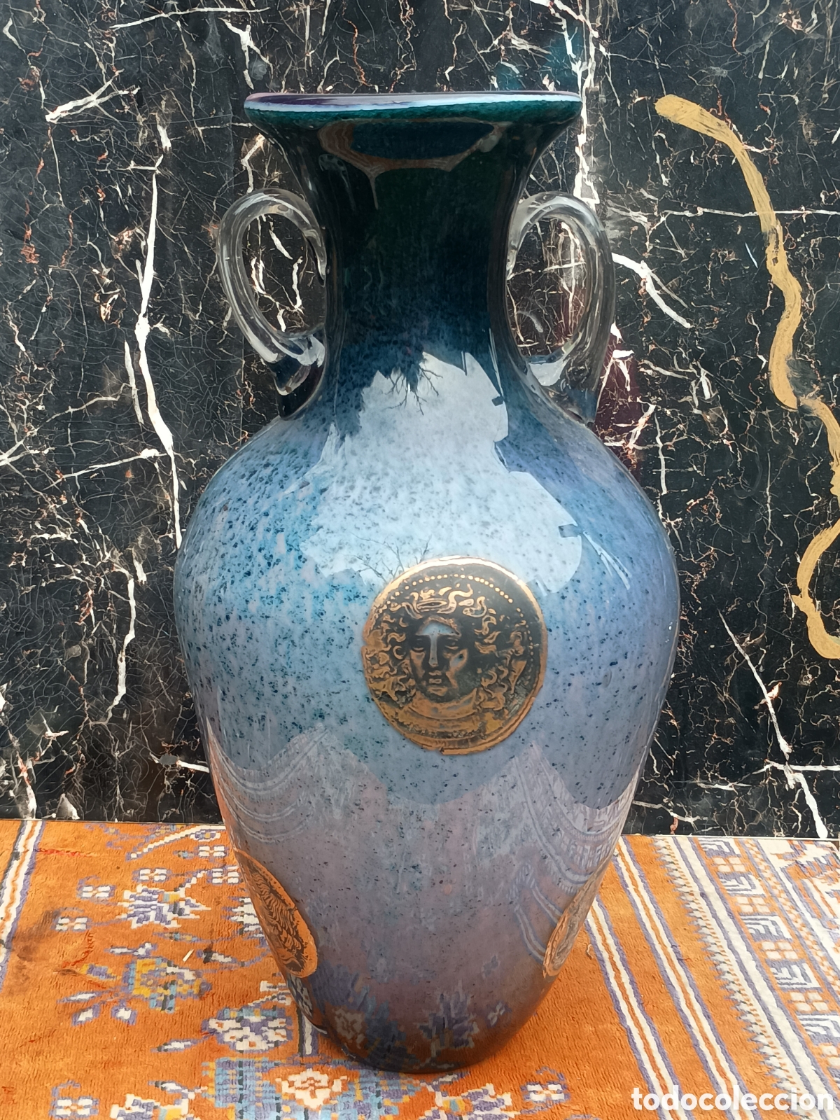 Antig&uuml;edades: Jarr&oacute;n cristal grueso Murano