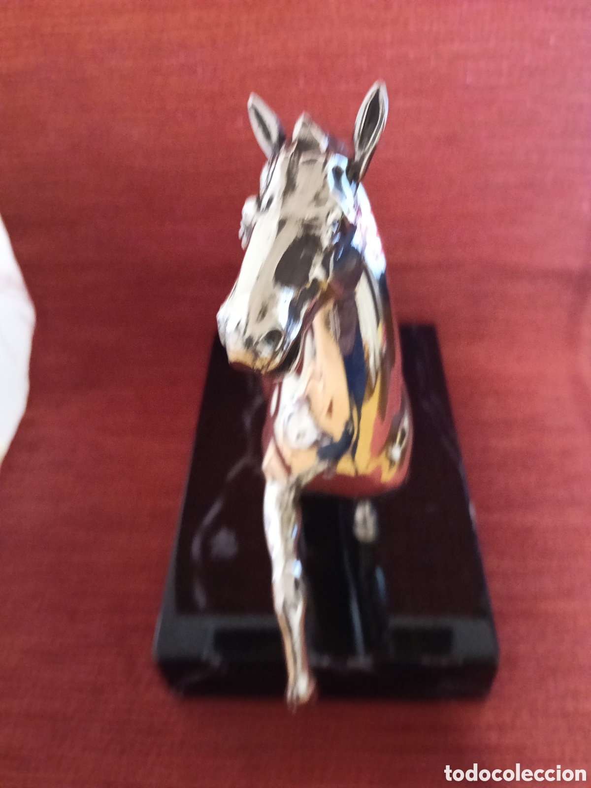 Antig&uuml;edades: Escultura caballo plateado - Foto 2