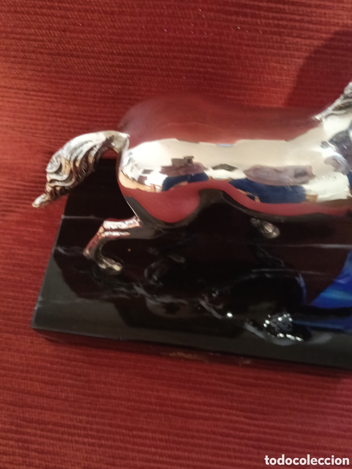Antig&uuml;edades: Escultura caballo plateado - Foto 3