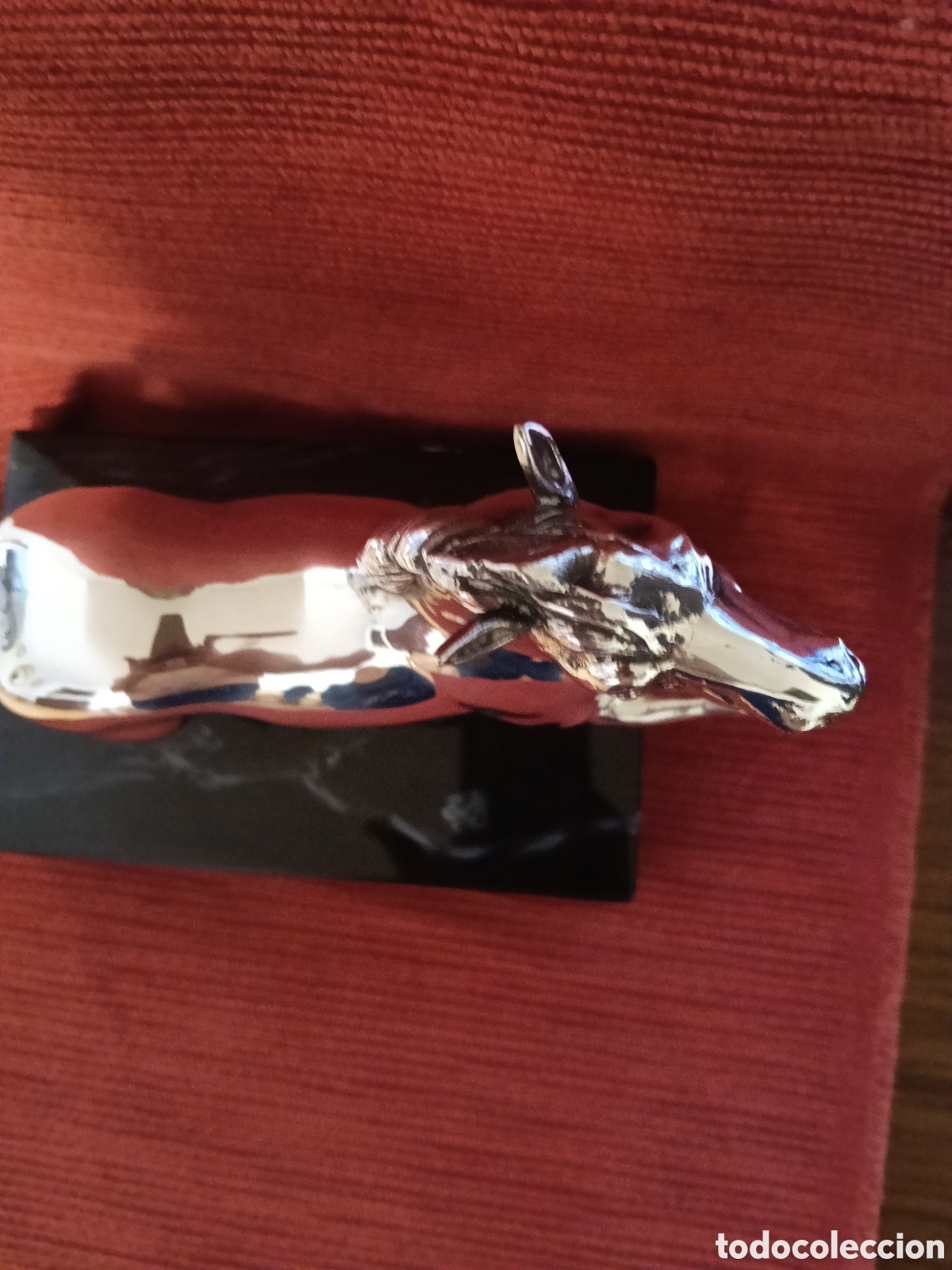 Antig&uuml;edades: Escultura caballo plateado - Foto 5