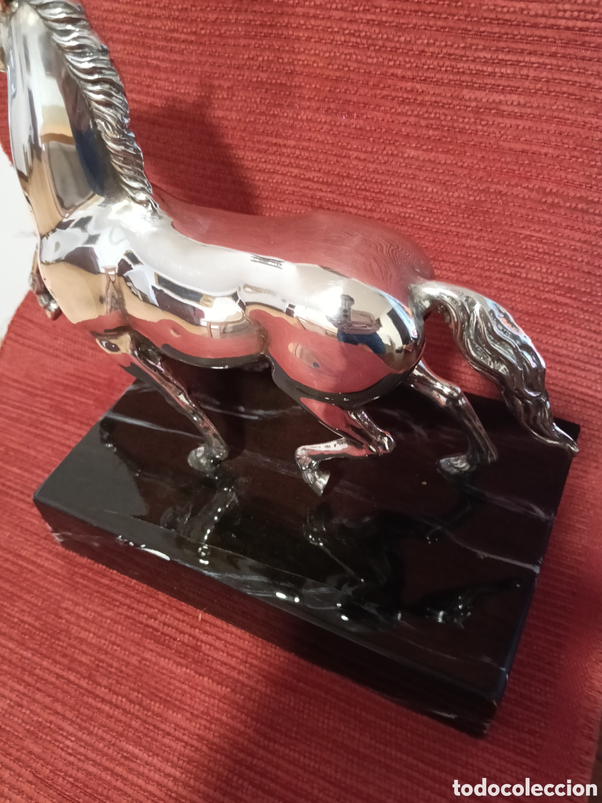 Antig&uuml;edades: Escultura caballo plateado - Foto 9