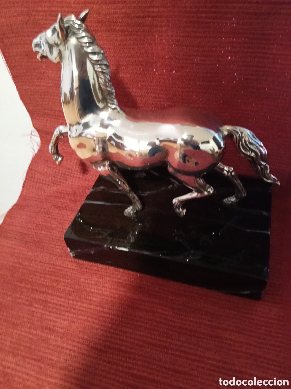 Antig&uuml;edades: Escultura caballo plateado - Foto 10