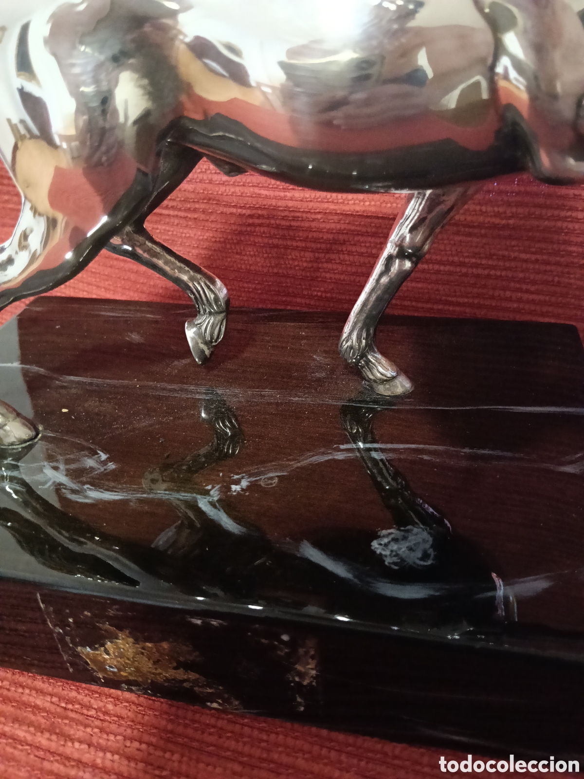 Antig&uuml;edades: Escultura caballo plateado - Foto 11