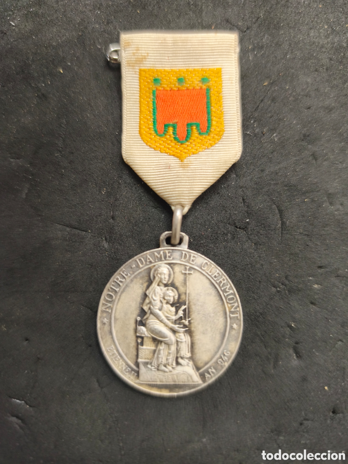 Antig&uuml;edades: Medalla nostre Dame de Clermont, plata 3cm di&aacute;metro