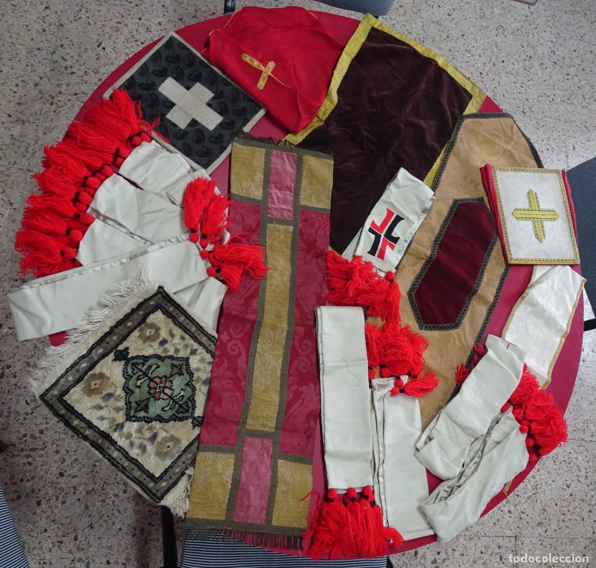 Antig&uuml;edades: LOTE DE ORNAMENTOS LIT&Uacute;RGICOS RELIGIOSOS, DIFERENTES &Eacute;POCAS Y MATERIALES , RELIGI&Oacute;N CAT&Oacute;LICA