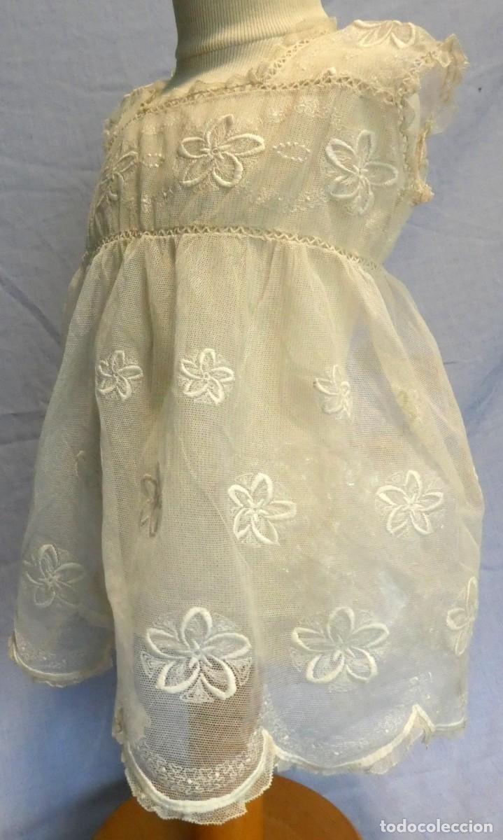 Antig&uuml;edades: ANTIGUO VESTIDO DE ENCAJE IMAGEN - MU&Ntilde;ECA ppio,s, S.XX