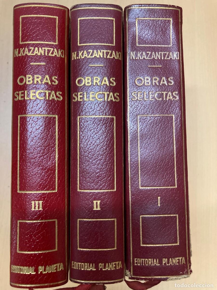 Antig&uuml;edades: Obras Selectas de Nikos Kazantzakis - Colecci&oacute;n Completa 3 Tomos - Ed. Planeta 1965