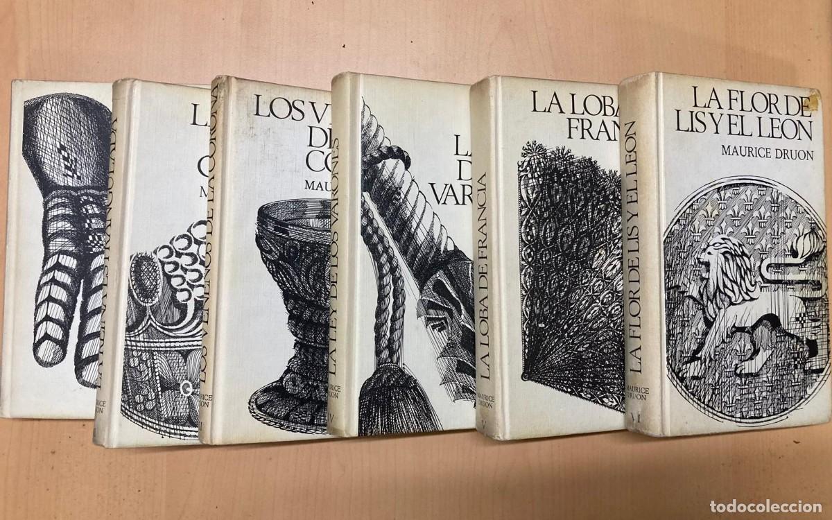 Antig&uuml;edades: &bull; Los Reyes Malditos - Maurice Druon - Lote de 6 Tomos (I al VI) - Ed. Vergara