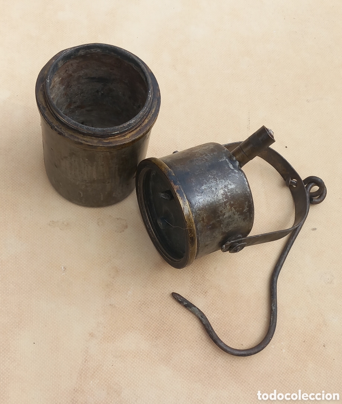 Antig&uuml;edades: LAMPARA DE CARBURO ANTIGUOA - Foto 2