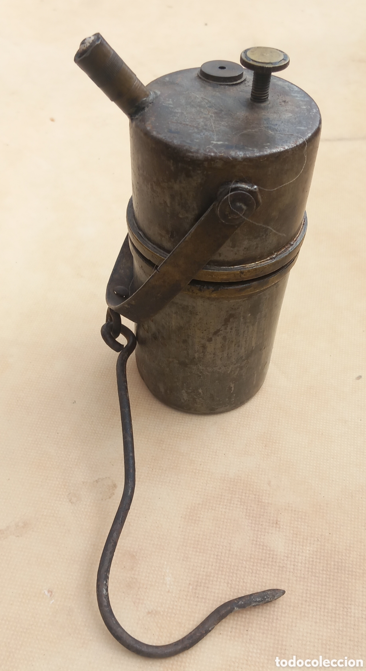 Antig&uuml;edades: LAMPARA DE CARBURO ANTIGUOA - Foto 1