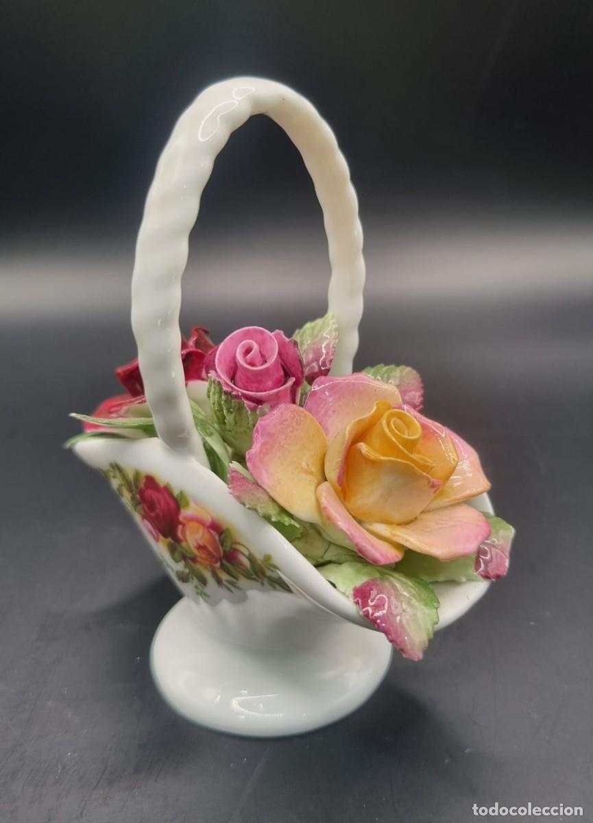 Antig&uuml;edades: Cesto de flores Royal Albert - Foto 2