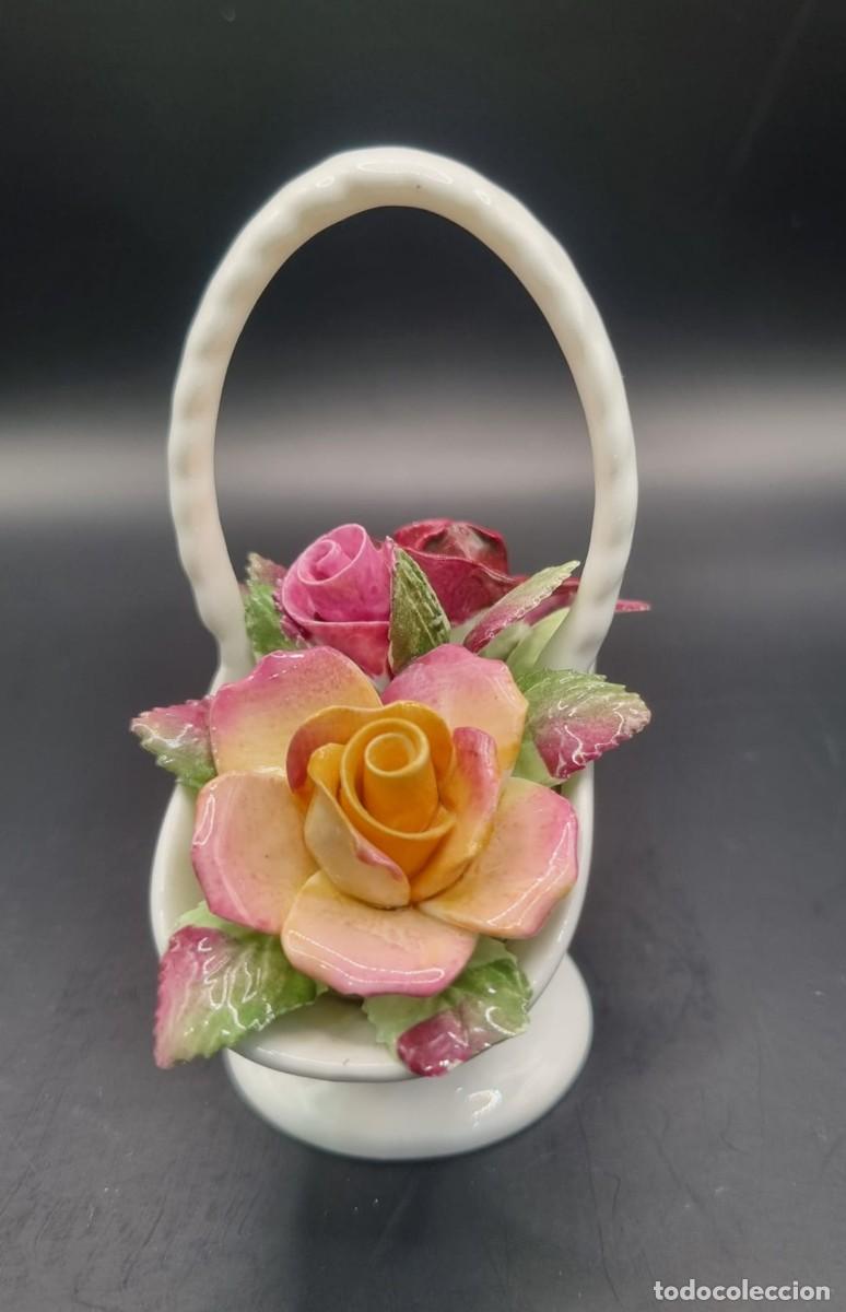 Antig&uuml;edades: Cesto de flores Royal Albert - Foto 3