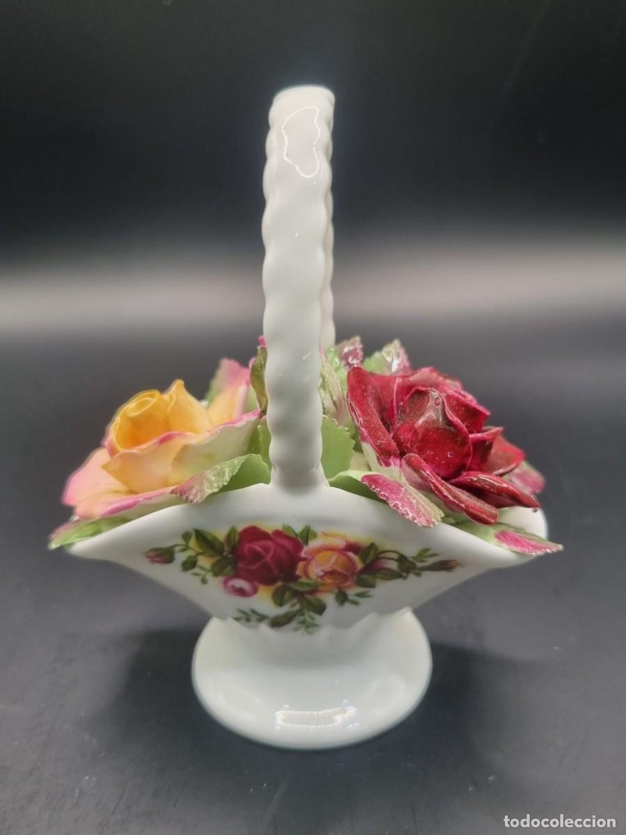 Antig&uuml;edades: Cesto de flores Royal Albert - Foto 5