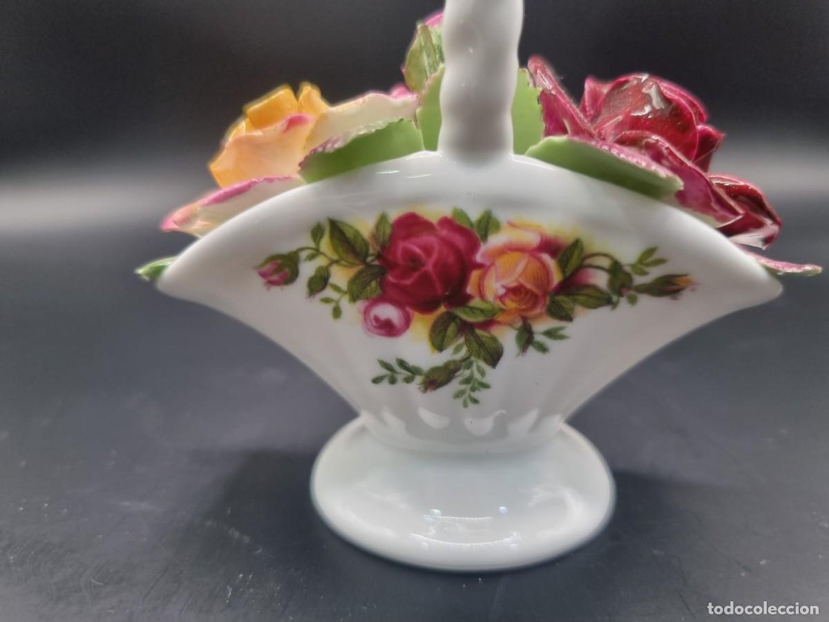 Antig&uuml;edades: Cesto de flores Royal Albert - Foto 9
