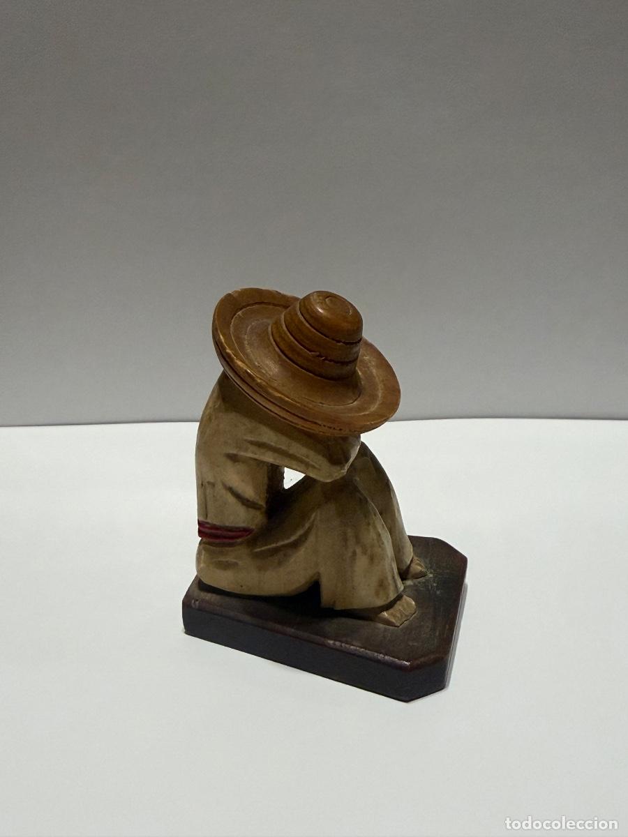 Antig&uuml;edades: Figura Madera Artesanal - Foto 4
