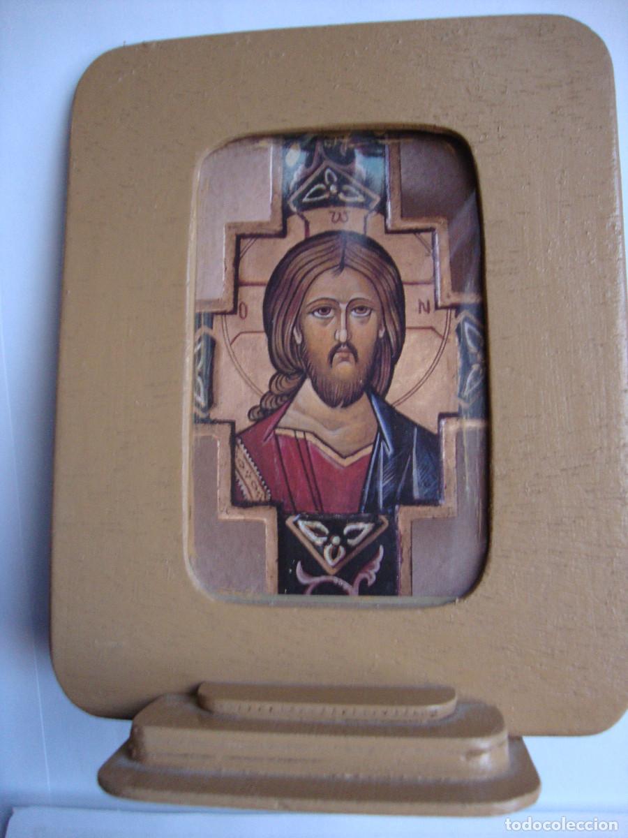 Antig&uuml;edades: MUY BONITO CUADRO DE JESUS CON ORACION DE SOBREMESA DIMENSIONES 17 X 13 cm