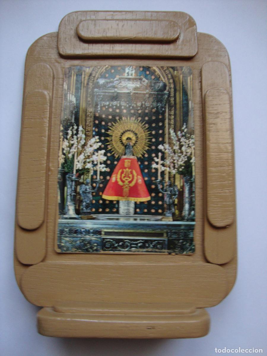 Antig&uuml;edades: MUY BONITO CUADRO DE LA VIRGEN DEL PILAR DE SOBREMESA DIMENSIONES 17 X 11 cm