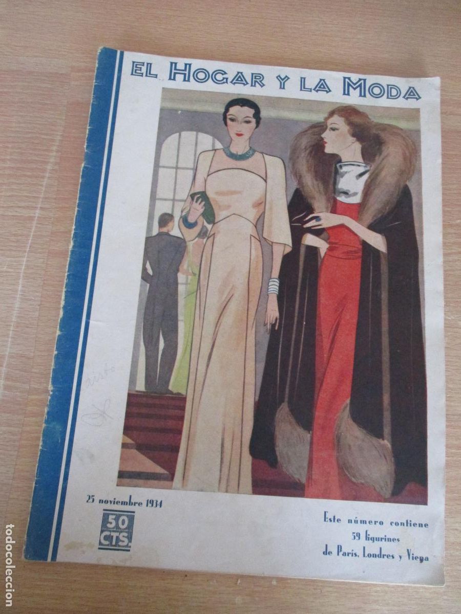 Antig&uuml;edades: REVISTA- EL HOGAR Y LA MODA- N&ordm;. 1025.- CON 52 P&Aacute;G.- INCLUIDAS LAS TAPAS- 1934