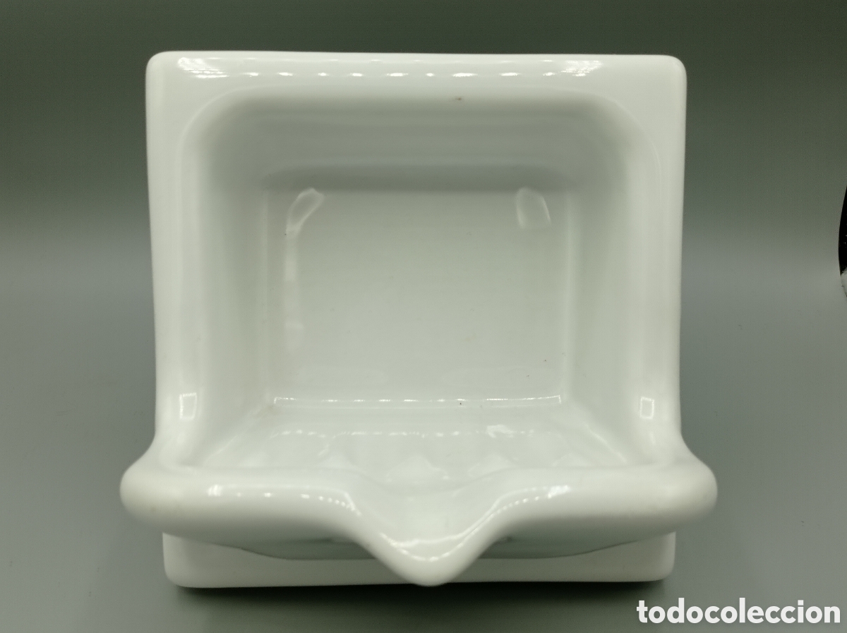 Antig&uuml;edades: Antigua jabonera empotrable para cuarto de ba&ntilde;o