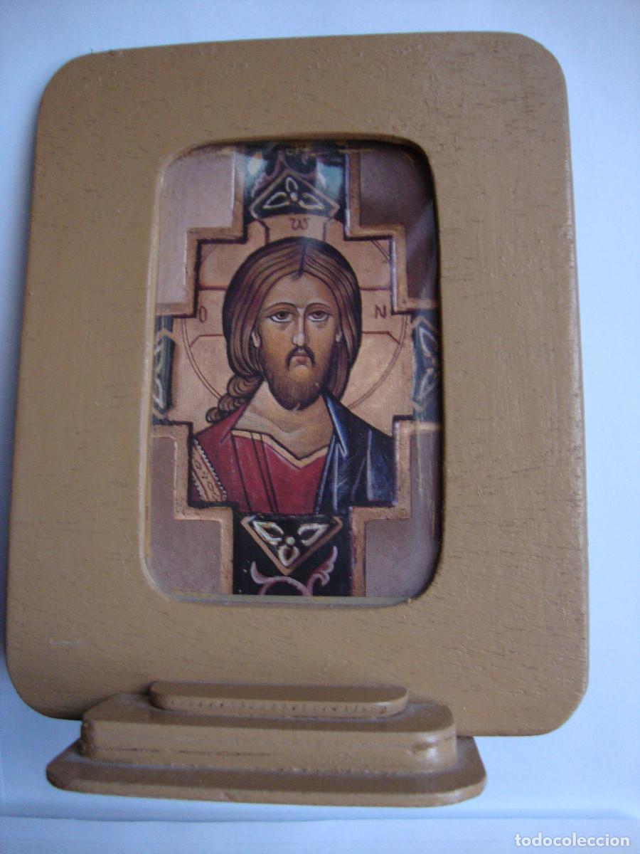 Antig&uuml;edades: MUY BONITO CUADRO DE JESUS CON ORACION DE SOBREMESA DIMENSIONES 17 X 13 cm