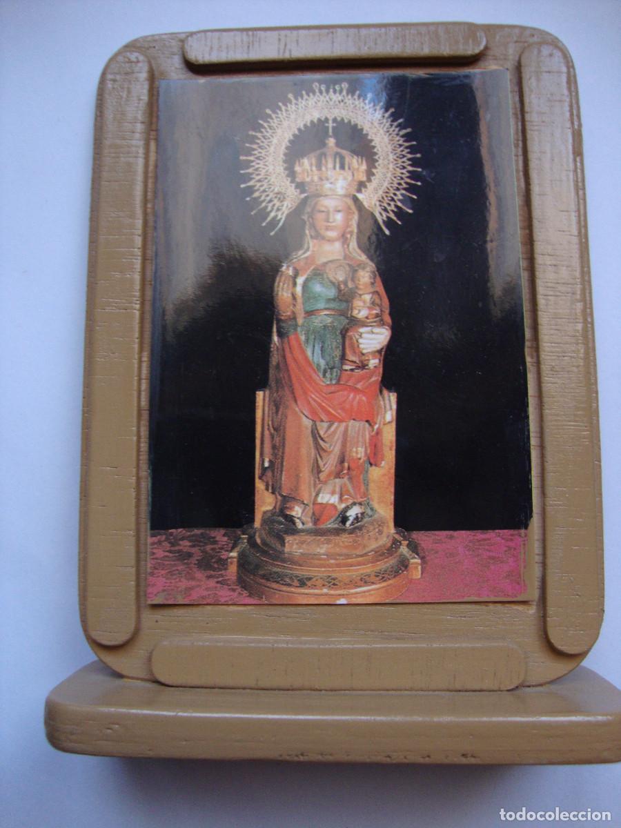 Antig&uuml;edades: MUY BONITO CUADRO DE VIRGEN DE SOBREMESA DIMENSIONES 14 X 10 cm